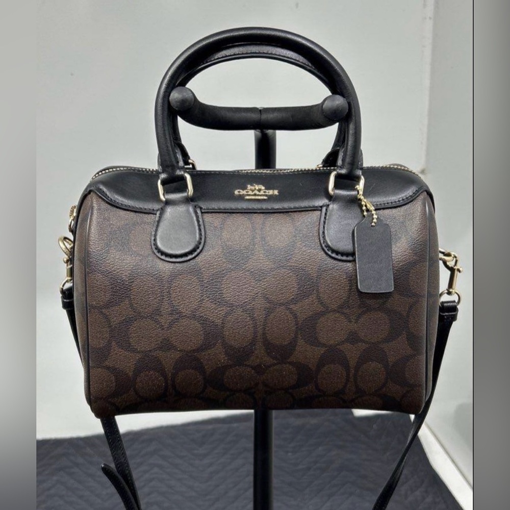 Coach Mini Bennett Satchel (model F32203) in Signature Canvas